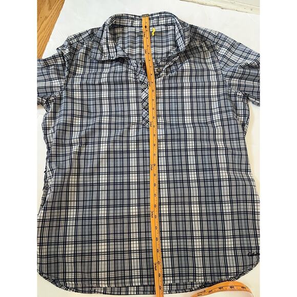 Women's Cabela’s Plaid Lightweight V Neck Blouse Size XL - Picture 4 of 7
